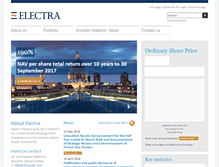 Tablet Screenshot of electraequity.com